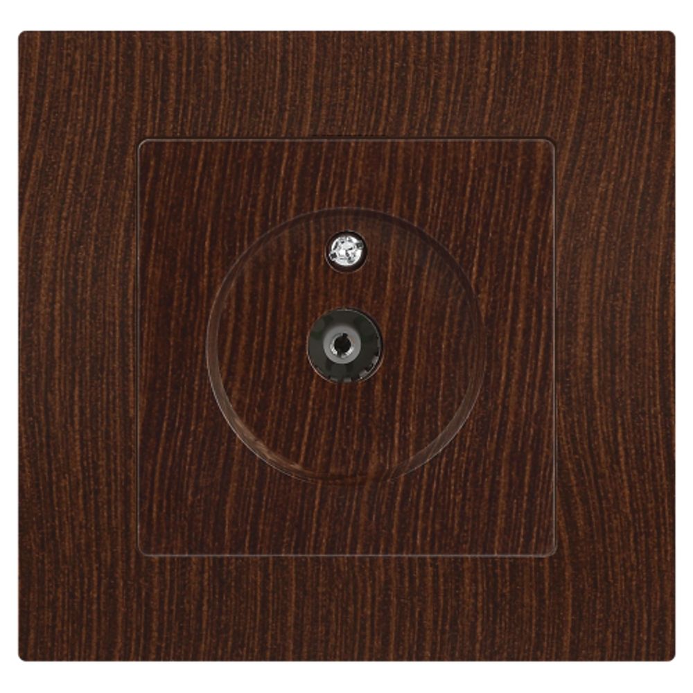 Розетка Intro Accent 6-301-10 TV одиночная, IP20, СУ, венге | Intro