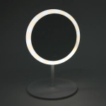 Зеркало настольное с подсветкой на подставке «SVETi», цвет белый, USB, 28*18см