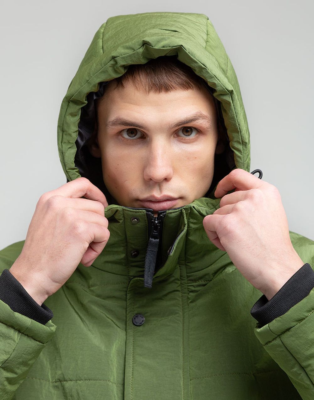 Куртка We Don’t Care Short Puffer Jacket Olive