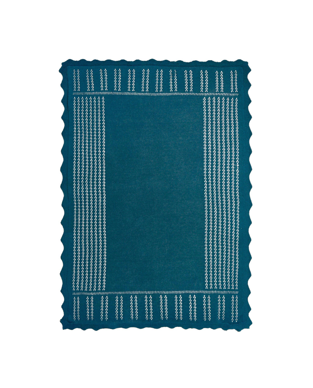 Zara Home плед детский из хлопка, синий, 70x100 см