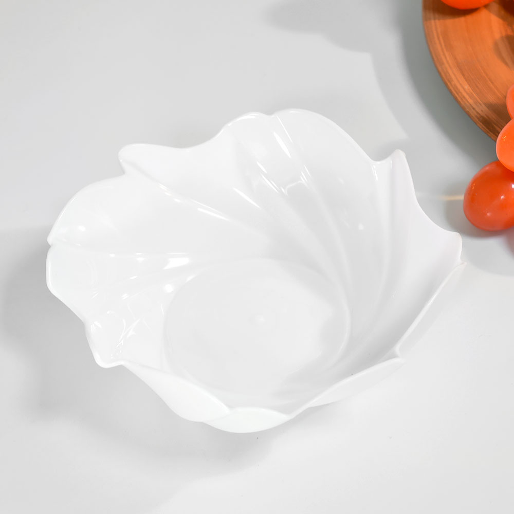 Салатник 0,45л фигурный "Oslo", цвет снежно-белый