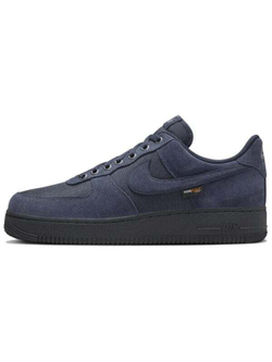 Nike Air Force 1 Anti-Slip Wear-Resistant Low-Top Skateboard Shoes Unisex Black Blue