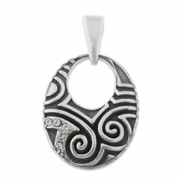 "Ролига" подвеска в серебряном покрытии из коллекции "Jetta" от Jenavi