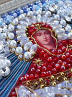 Принт-И22а Ткань с нанесенной авторской схемой Покров Пресвятой Богородицы (+ инструкция)