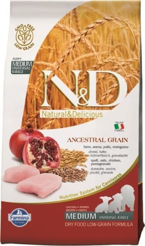 Корм N&amp;D Low Grain DOG CHICKEN&amp;POMEGRANTE PUPPY 2,5 kg