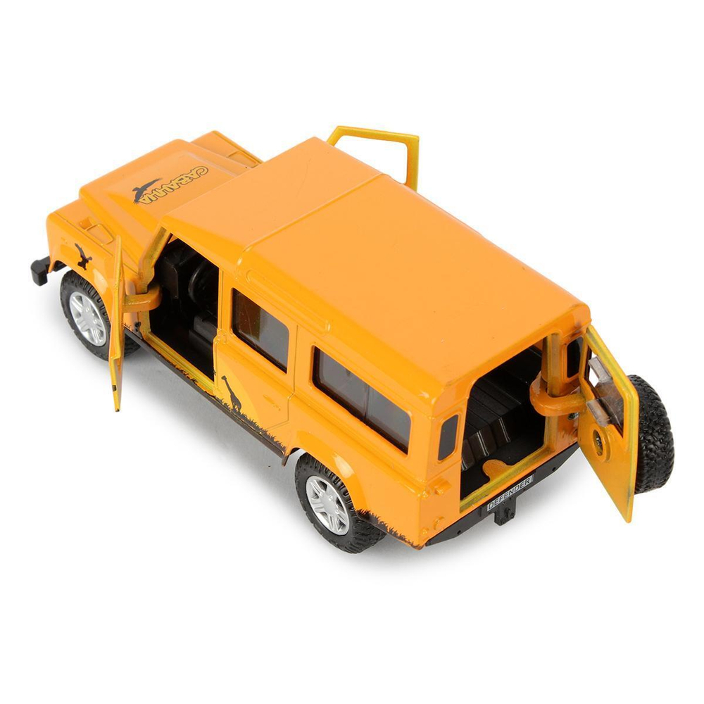 Модель ин. мет. "Land Rover Defender Сафари" 12см, открыв. двери, в коробка DEFENDER-SF (Технопарк)