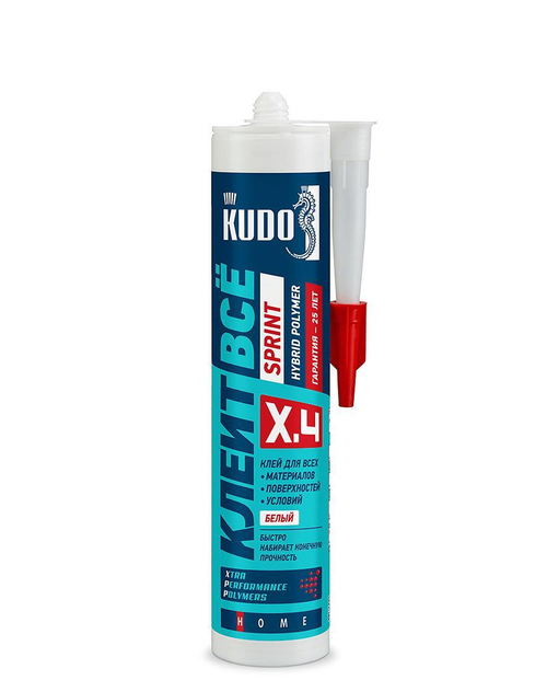 Клей KUDO Клеит Все SPRINT на основе гибридных полимеров белый 280 мл KX-4W