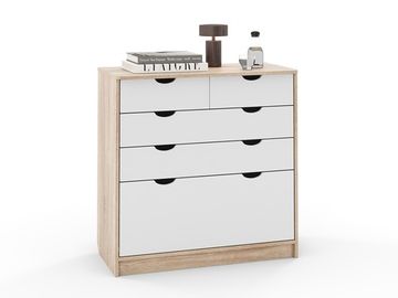 Комод ГРАНД-ЛАВОРО /900*900*453/ дуб сонома / белый