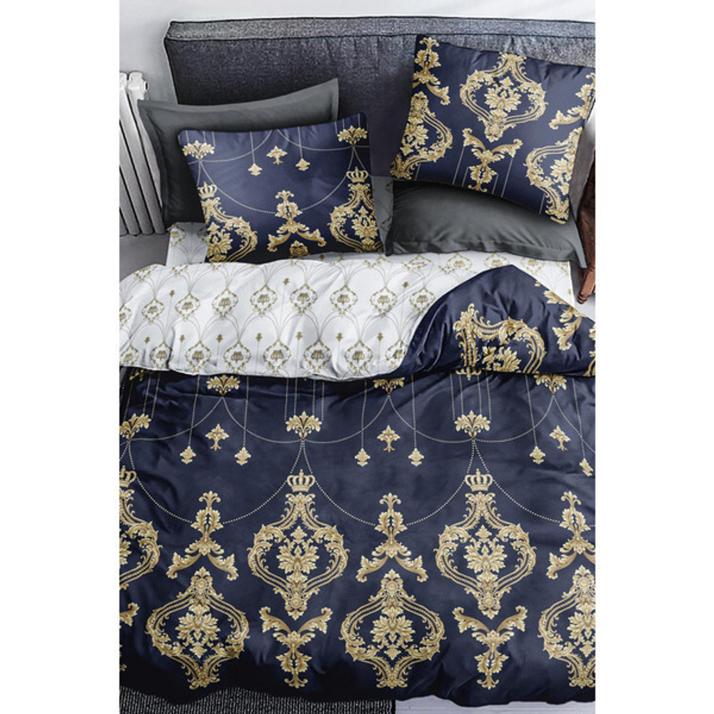 Постельное белье 1,5 поплин «Королева» наволочки 50*70см Sweet Sleep Павлайн