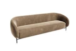 Belt Диван трёхместный BLT-3 Ness 006/Металл Черный 2210*850*730