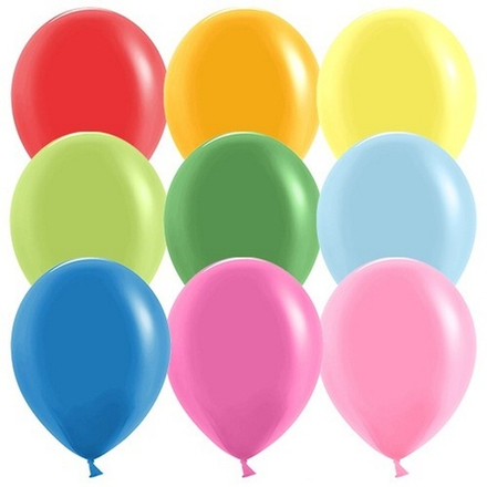 Воздушные шары Дон Баллон, пастель ассорти, 100 шт. размер 5" #605100