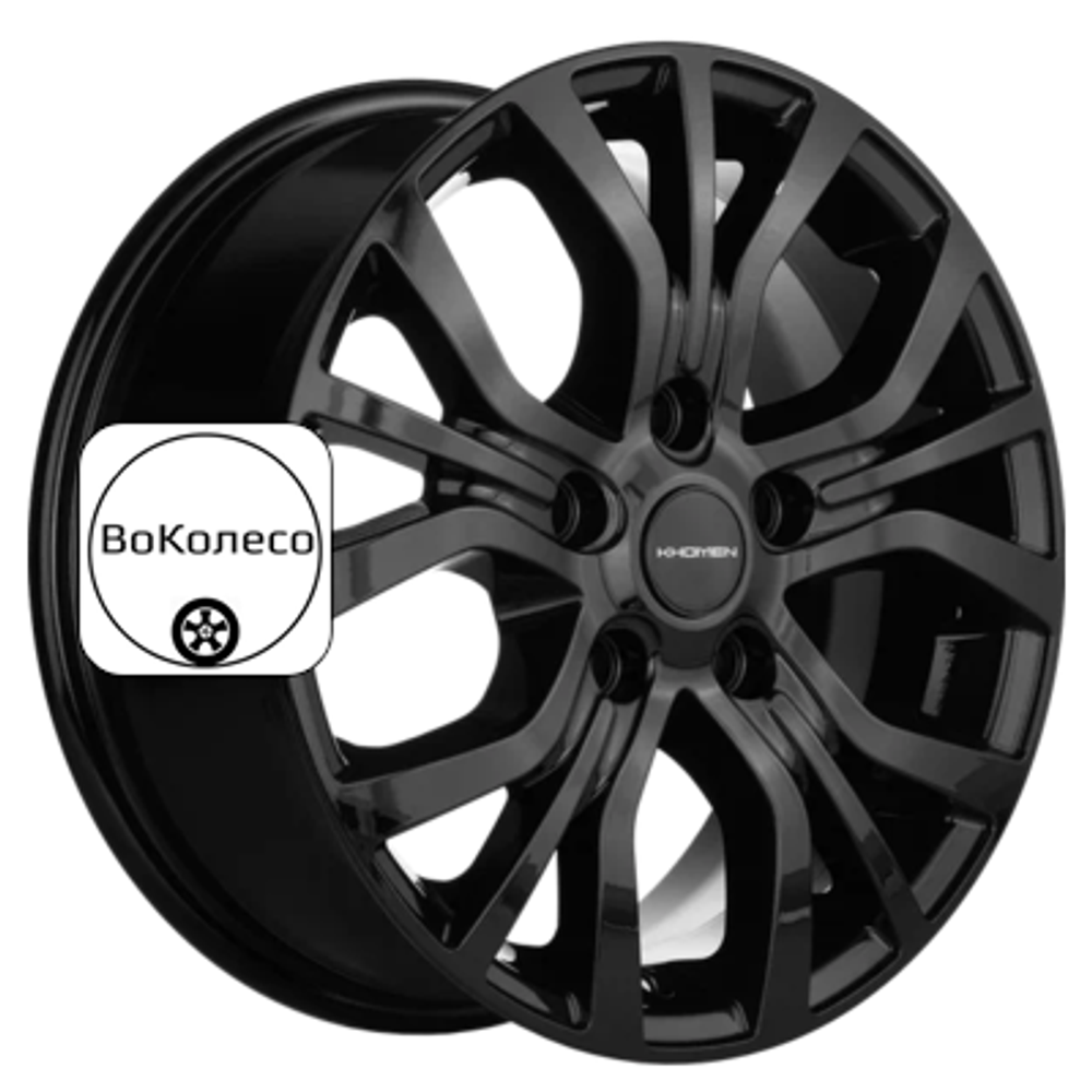 6,5x16/5x114,3 ET45 D67,1 KHW1608 (Huyndai/Mazda) Black Khomen Wheels