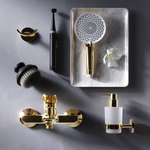 Смеситель для ванны и душа, золото AM.PM X-Joy F85A10099