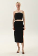 Юбка с асимметричным вырезом