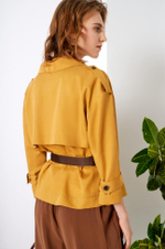 1751 Жакет женский (горчичный)