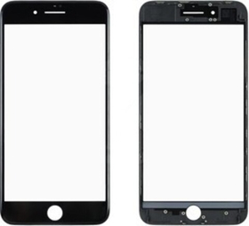 Стекло для iPhone 8/SE (2020)/SE (2022) в сборе с рамкой и OCA пленкой Черный