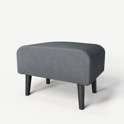 Пуф на высоких ножках Фантазёр D-5 (Темно-серый) в офис, дом, салон красоты, прихожая, гостиная, на кухню, в кафе, в зону ожидания, в коридор, к туалетному столику. Банкетка, подставка.