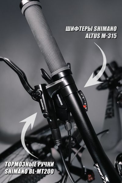 Велосипед алюминиевый горный TWITTER MTB RIDER (QR) 29 M315-24S