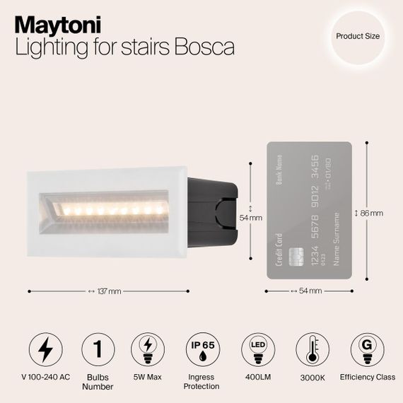 Подсветка для лестниц Maytoni Bosca O045SL-L5W3K