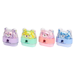 Точилка "Мишка" с шариками 5*5,5*2,5см, 1 отверстике. 4 цвета микс