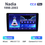 Teyes CC2 Plus 10,2"для Toyota Nadia 1998-2003