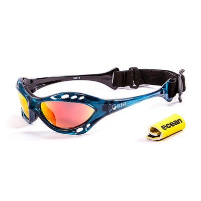 Спортивные очки OCEAN Cumbuco Transparent Blue / Revo Orange Polarized lenses