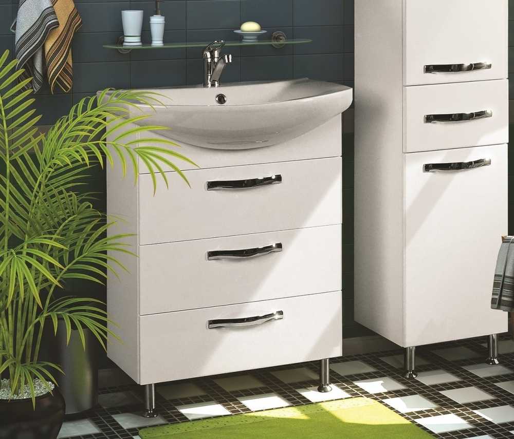 Мебель для ванной Акватон Ария 65Н, белая