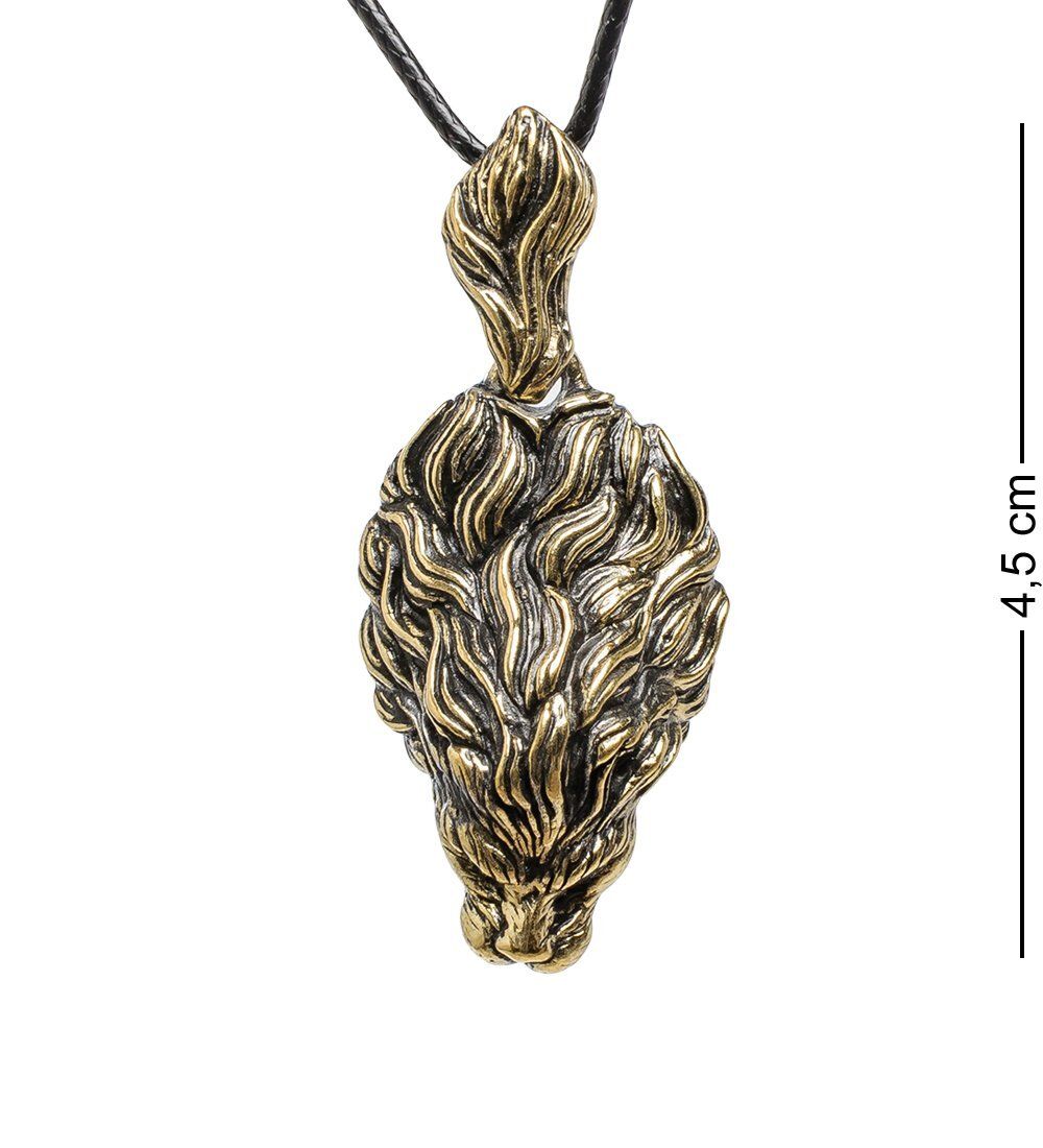 AM-1736 Подвеска «Малифисента» (латунь, янтарь)