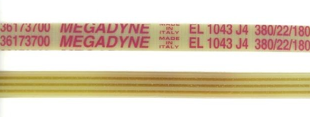 Ремень 1043 J4 EL Ecoline для стиральной машины 1007мм белый, красная надпись