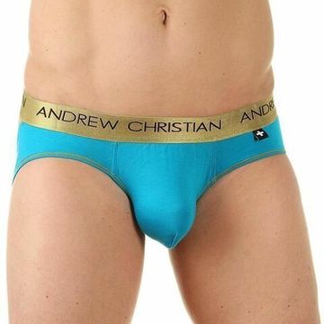 Мужские трусы джоки бирюзовые Andrew Christian Infiniti Jock