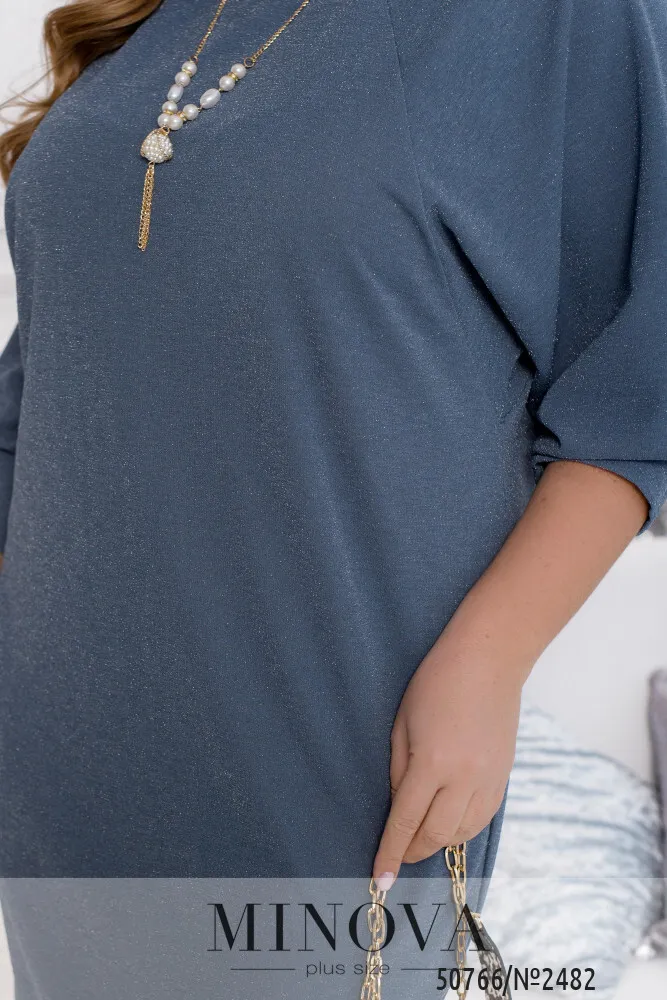 Платье 2482-джинс Minova