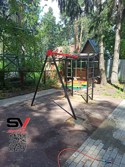 Монтаж уличного спортивно-игрового комплекса Sv Sport