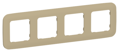 FLITE Рамка 4-местная РУ-4-А-ФлХ хаки IEK