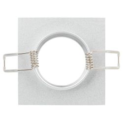 Светильник встраиваемый алюминиевый ЭРА KL57 SL под лампу MR16 GU5.3 серебро | Алюминиевые встраиваемые светильники