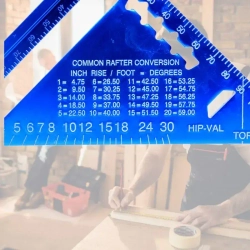 Линейка угольник Свенсона 180 мм синий, алюминий