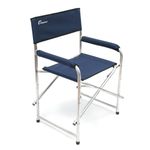 Кресло складное СЛЕДОПЫТ, 560х470х830 мм, алюминий 22 мм, синий/2/