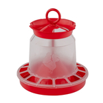 Кормушка для птиц с колбой 5 л цвет красный