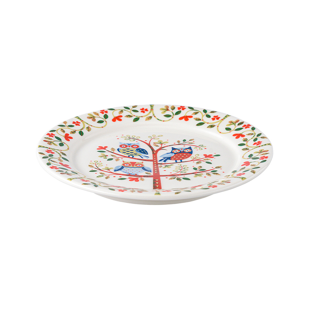 Набор тарелок owl из коллекции birds of paradise в подарочной упаковке, D18 см, 2 шт.