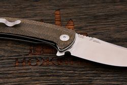 Нож складной Artisan Arroyo, клинок 85мм, сталь AR-RPM9, рукоять микарта