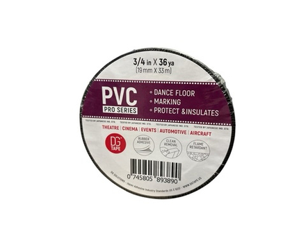 Балетный скотч Dance Floor PVC Tape 19мм х 33м (Черный)