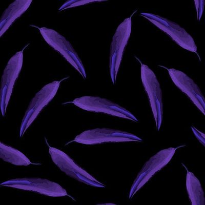 сиреневые листья