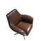 Поворотное кресло Angel Cerda 5093 из коричневой кожи