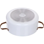 Кастрюля «White Night» 4,5л, стеклянная крышка, 24*10,5см