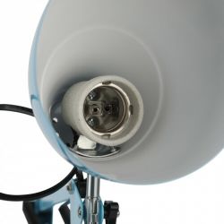 Настольный светильник ЭРА N-123-E27-40W-LBU Е27 с основанием голубой