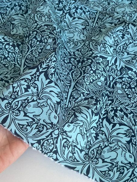 БРАТЕЦ КРОЛИК, У.МОРРИС, НЭВИ, . 100% хлопок Handmade Fabrics 4