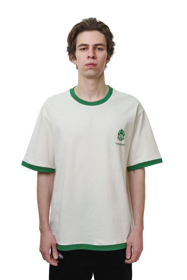 Футболка Hellcome logo бежевая - фото 1