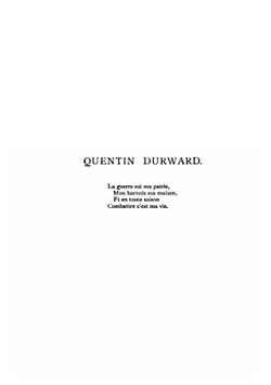 Quentin Durward | Walter Scott