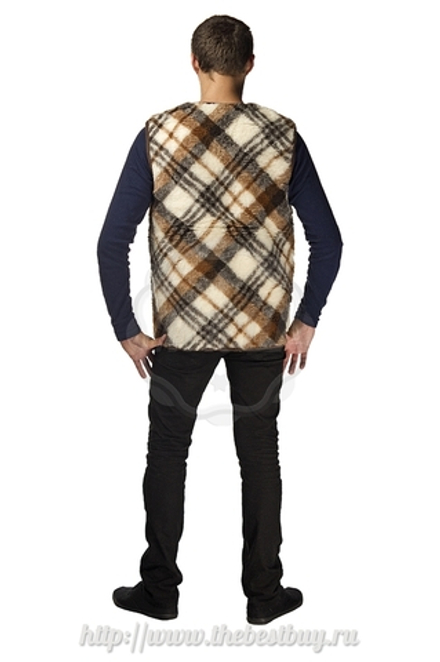 Жилет мужской Клетка (LanaLux)  - разм. 42-62  (мод.801)
