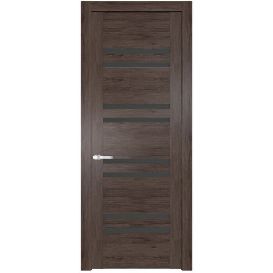 Межкомнатная дверь Profil Doors 1.6N дуб тобакко стекло графит