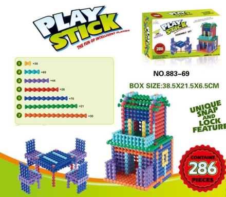 Набор конструктора PlayStick (286 деталей)